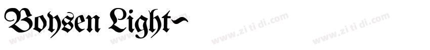 Boysen Light字体转换